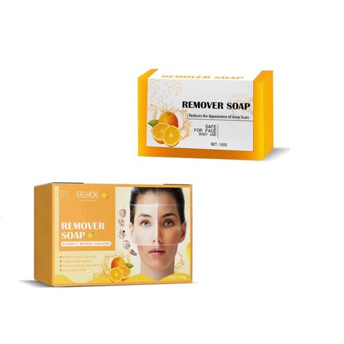 Ginaday Turmeric Soap Bar, Natural Lemon Turmeric Deep Cleansing Face & Body, Turmeric Face Wash Reduces Acne & Cleanses Skin.(1Pcs)