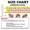 MEJORMEN Compression Knee High Leg Socks Calf Sleeve 30-40 mmHg for Women Varicose Veins