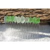 Pretty Shades of Green Sea Glass Hair Comb