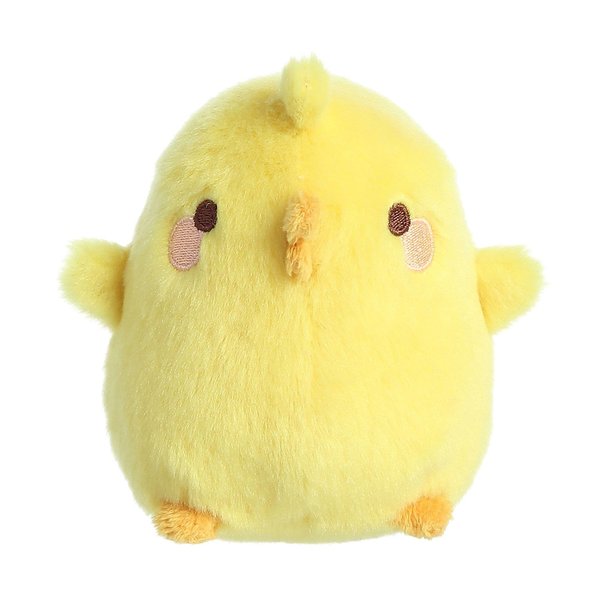 Aurora® Playful Molang Piu Piu Stuffed Animal - Endearing Charm Design - Yellow 4.5 Inches