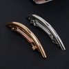 2PCS Women Metal Alloy French Hair Barrette Hair Clip Simple Hair Pin Hair Accessories Spring Clips (Gold)