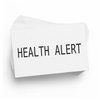 Office Stamp - Large Health Alert Rubber Stamp with Durable Wood Handle, Ideal for History Teachers, 7/8 x 2-1/4 Size - Easy-to-Use Stamp for Office and Educational Use, Essential Office Supply
