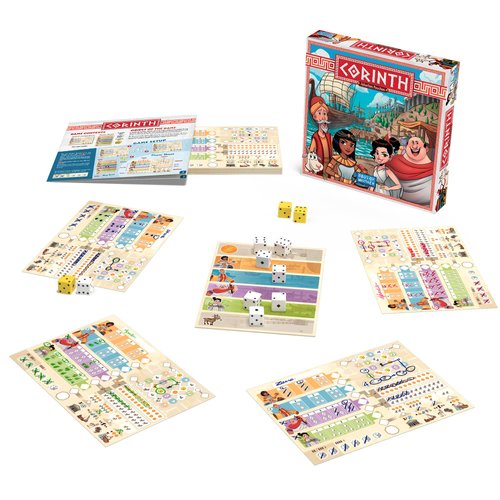 Days of Wonder Corinth Board Game - Strategy Game of Mediterranean Trading in 4th Century BC! Fun Family Game for Kids & Adults, Ages 8+, 2-4 Players, 20-30 Min Playtime, Made