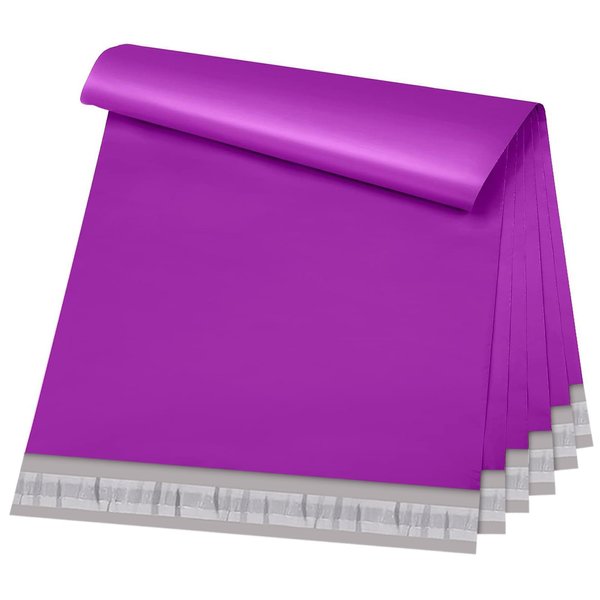 Metronic Poly Mailers 10x13 100 Pcs, Small Shipping Bags for Clothing, Strong Adhensive Mailing Bags for Small Business, Shipping Envelopes, Tear-resistant Packing Bags in Purple