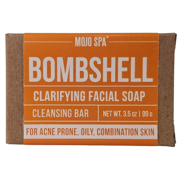 Mojo Spa Bombshell Clarifying Soap | Citrus Scent | Clarifying Glycerin Soap For Acne Prone, Oily, Combination Skin | 3.5 oz