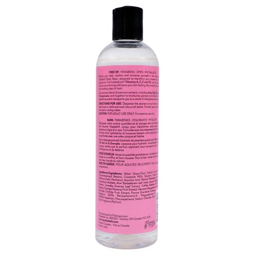Vitabath Pomegranate Bellini Blush Body Wash Moisturizing Bath & Shower Cleanser & Skincare Radiant Detox & Restore Nourishing Body Polish - 12 oz