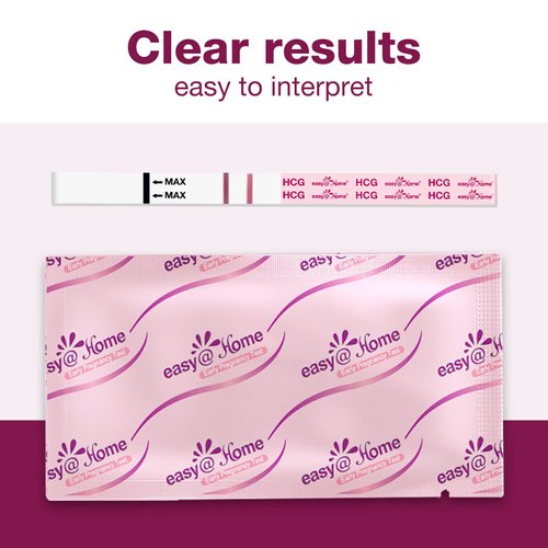 Easy@Home Pregnancy Test Strips Kit: 10-Pack HCG Test Strips, Early Detection Home Pregnancy Test