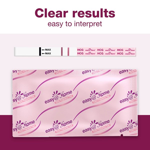 Easy@Home Pregnancy Test Strips Kit: 10-Pack HCG Test Strips, Early Detection Home Pregnancy Test
