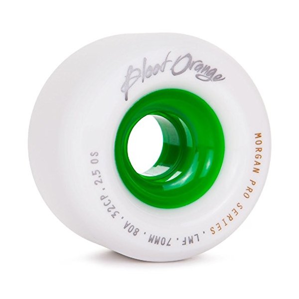 Blood Orange Liam Morgan Pro Model Longboard Wheels (Green 80a, 70mm)