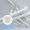 PATIKIL 7" to 6" Duct Reducer, PVC Pipe Increaser Adapter Ducting Airflow Tube Pipe Fitting for DWV (Drain, Waste and Vent) Ventilation Ducting, White