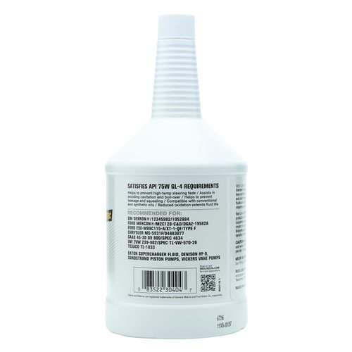Red Line 30404 Power Steering Fluid - 1 Quart Bottle