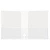 Lion 4-Pocket Plastic Presentation Folders, Clear, 10 EA/Pack, 1 Pack (91350-CR)
