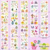 252+ PCS Easter Temporary Tattoos for Kids Men Women, 36 Sheets Easter Egg and Bunny Fake Tattoos Stickers, Easter Face Body Fake Tattoos for Adults, Easter Basket Stuffers Party Favors Decoration