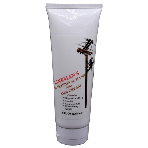 Lineman's Professional Hand Cream - Men's Hand Lotion - Dry Hand Cream, 8 0z