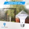 Pack PAR20 LED Flood Dusk to Dawn Light Bulbs Outdoor Photocell Sensor 8W 65 Watt Equivalent 700Lumens Waterproof E26 5000K Cool White Auto On/Off Security Spotlight Indoor/Outdoor