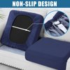 Smiry Waterproof Couch Cushion Covers, Stretch Sectional Couch Covers Washable, L Shape Chaise Lounge Sofa Slipcover Elastic Non-Slip Furniture Protector for Pets, Kid (Chaise, Navy)