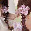 Herego Colorful Telephone Wire Hair Bands F,Telephone Wire Hair Bands,Bowknot Braided Telephone Wire Hair Bands (Purple)