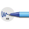 Schneider Slider Edge XB (Extra Broad) Ballpoint Pen, 1.4 mm, Light Blue Barrel, Assorted Ink Colors, Adjustable Case Stand of 8 Pens (152279)