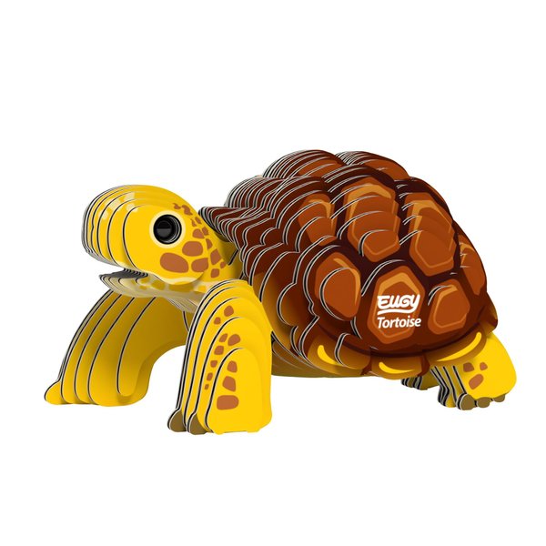 Eugy Tortoise 3D Puzzle - 34 Piece Eco-Friendly Educational Toy Puzzle for Boys, Girls & Kids Ages 6+