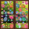 VEYLIN 6Sheets 80Pcs Easter Eggs Window Clings, Removable Eggs Window Static Sticker for Easter Window Decoration