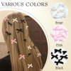 YAEISM 30PCS Bow Hair Clips 3 Colors Satin Mini Bowknot Hair Bows Kawaii Bow Claw Clip Barrettes Ribbon Hairpins for Women Girls
