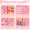 SYHLN Montessori Busy Board Toys for One Year Old Girl Birthday Gifts,Educational Preschool Learning Activities Sensory Travel Toys for 1 2 3 Year Old, for Toddlers 1-3