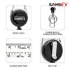 SAMSFX Tape Measure Retractor Fly Fishing Zinger Retractors Carabiner Style Clip on Back Tether Tools Badge Holder (2PCS in Pack)