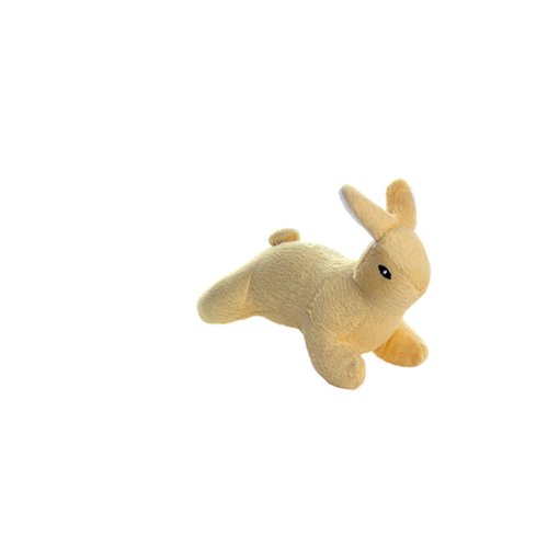 MIGHTY- Nature Rabbit Brown - Junior - Squeaker-Multiple Layers. Made Durable, Strong & Tough. Interactive Play Dog Toy (Tug, Toss & Fetch). Machine Washable & Floats