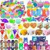 124 Pcs Party Favors for Kids 3-5 4-8 8-12, Treasure Box Toys for Classroom Prizes, Fidget Toys, Pinata Filler Goodie Bag Stuffers, Treasure Chest, Prize Box Toys, Carnival Prizes Bulk Toys