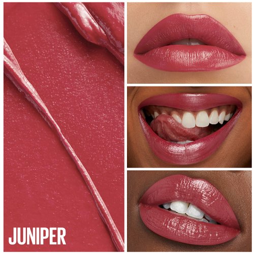 Maybelline Green Edition Butter Cream High-Pigment Bullet Lipstick, Juniper, Pink Mauve, 0.12 oz