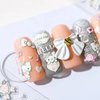 Dedyel New 5D Embossed Cute Cartoon Nail Art Sticker Decals Cat Self Adhesive Nail Art Stickers Anime Kawaii Cute Cartoon Design Nail Art Stickers for DIY Nail Art Decorations for Girls Kids Women Manicure Decoration(3 Sheets)
