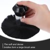 6 Pieces Barber Neck Hair Duster Brush Hair Cutting Neck Duster Hair Cleaning Sweeping Duster Soft Cutting Neck Hair Brush with Plastic Handle Grip for Brushing off Hair Around Face (Cute Style)