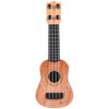 Kisangel 1pc Wooden Kids Ukulele Toy Toddler Guitar Classical Instrument Ukulele Musical Toy for Preschool Children ( Light Brown )