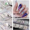 Holographic Opal Nail Art Glitter Flakes Powder Aurora Iridescent Pigment Ice Crystal Mermaid Paillettes Sparkly Sequins Design for Manicure Decoration Accessories 12 Grids
