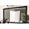 REDODECO 10 Meters Peel and Stick Borders Black Wallpaper Border Black Wood Grain Frame Border for Wall Ceiling Bathroom Mirror