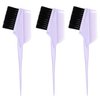 Emperor Hair Dye Brushes - 3 Angled Tint Brushes with Integrated Combs - Hair Dye Brush Applicator - Hair Root Touch Up Brush - Color Brushes for Hair Salon (Lavender Purple)