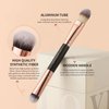 Double Sided Makeup Brushes, Docolor 6Pcs Double Ended Eyeshadow Brush Set Professional Eye Makeup Brushes Set Foundation Eyeshadow Blending Eyebrow Travel Make Up Brushes Kits