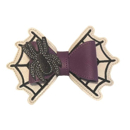 Spiderweb Vinyl Hair Bow