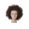 Kalyx Mannequin Head African American with 100% Human Hair Cosmetology Afro Hair Manikin Head for Practice Styling Braiding