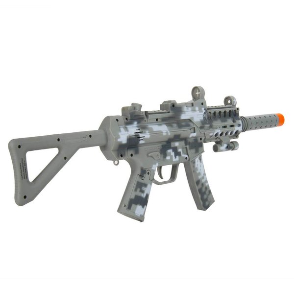 Sumac Tactical Combat Toy Rifle Gun for Kids – 15 Inch Camouflage Action Rifle with Realistic Sounds, Flashing Lights & Vibration 3+