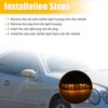 uxcell Car LED No.A2308200821 Right Side Rear View Mirror Turn Signal Amber Light Indicator for Mercedes-Benz CLK320 CLK350 CLK500 CLK550 CLK55 CLK63 SL500