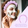 ACO-UINT 6Pcs Spa Headbands and Wrist Washbands Set, Skincare Headbands Sponge Face Wash Headband Makeup Headband, Terry Cloth Headbands Face Towel Wristbands Puffy Hair Band for Washing Face