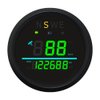 85mm Auto Digital Speedometer Odometer Tripmeter GPS Type 0-999 KM/H MPH with Turn Light High Beam 9-32VDC Waterproof for Car Motorbike Truck (Green)