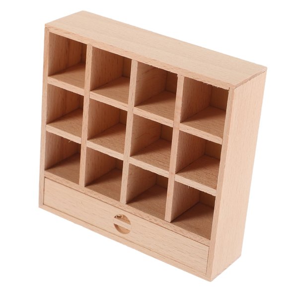 Vaguelly Dollhouse Locker Tiny Furniture Dollhouse Furniture Accessories Mini Dollhouse Furniture Dollhouse Bookcase Dollhouse Bookshelf Toys Decor Small Furniture Wood Miniature