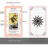 Tarot Cards for Beginners, Classic Tarot Cards with Meanings on Them, 78 Tarot Deck Set, Learning Tarot Deck, No Guide Book Needed, Learning Tarot Cards Set, Tarot Deck Fortune Telling Game (White)