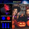 DIYASY 63 Pcs Halloween Party Favors, Light Up Rings Necklace LED Flash Bracelets Lighted Brooches Bulk Glow Toys Party Supplies Decorations for Kids