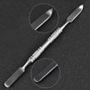 Beautifultracy 2 Pcs Resin Nail Palette Nail Polish Palette Nail Art Palette with Stainless Stirring Rod (Gray and Purple)