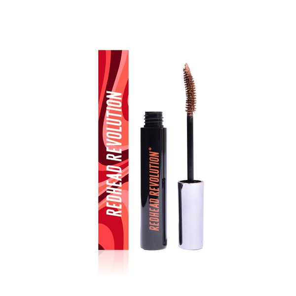 Redhead Revolution's Vegan Gingerlash Redhead Mascara | Light Brown Mascara for Redheads & Blondes (Genuine Ginger)