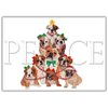 Bulldog Christmas Cards : 10 Holiday Cards with White Envelopes
