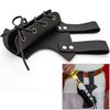 Armory Replicas - Medeival Renaissance Longsword & Shortsword Frog Holster - Genuine Bovine Leather - Right Handed - Raven Black